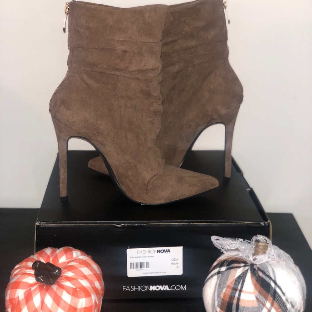 NWT and with box fashion nova booties